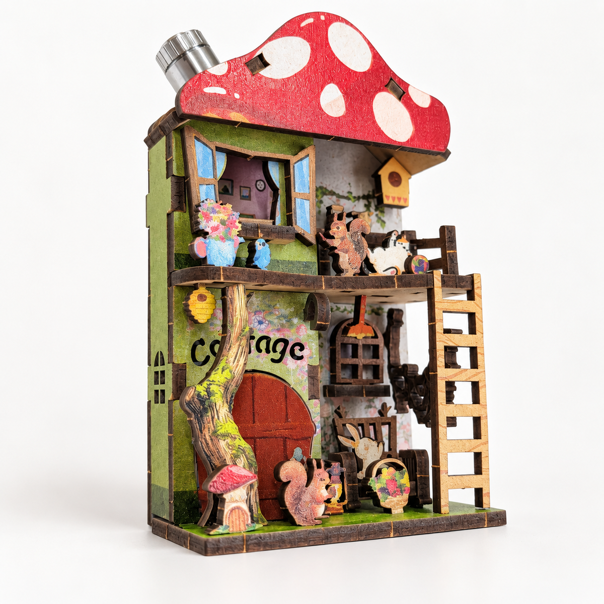 DIY Light-Up Mushroom Cottage Fridge Magnet Kit