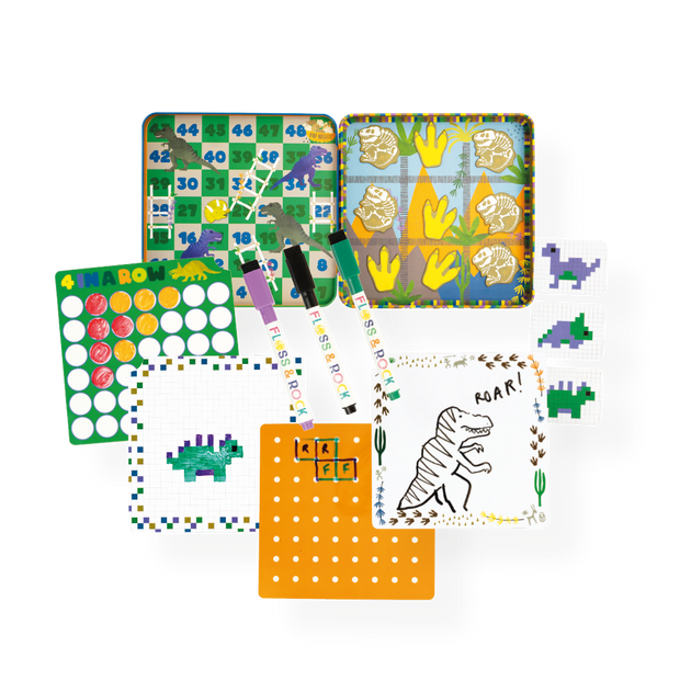 Magnetic Fun & Games Tin - Dinosaur