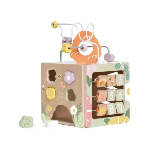 Classic World Honeybee Activity Cube FSC Wooden Motor Skills