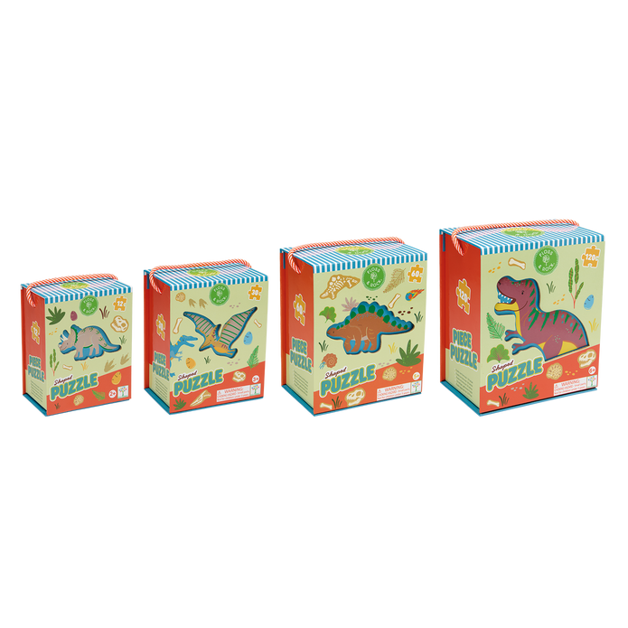 Dino 120pc Shaped Puzzle