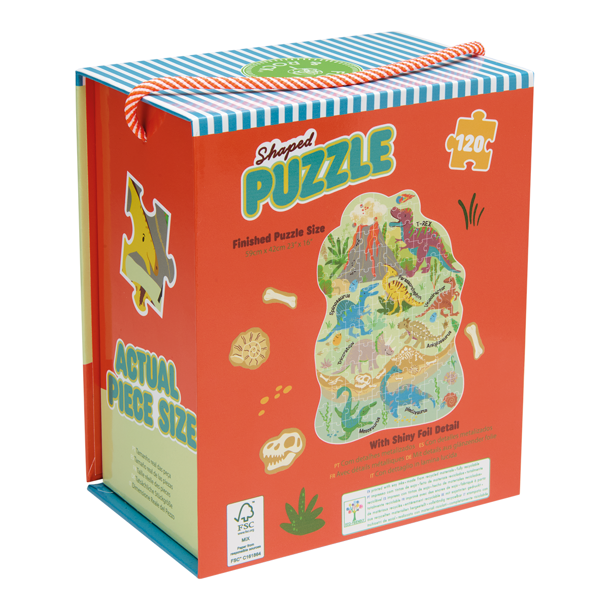 Dino 120pc Shaped Puzzle