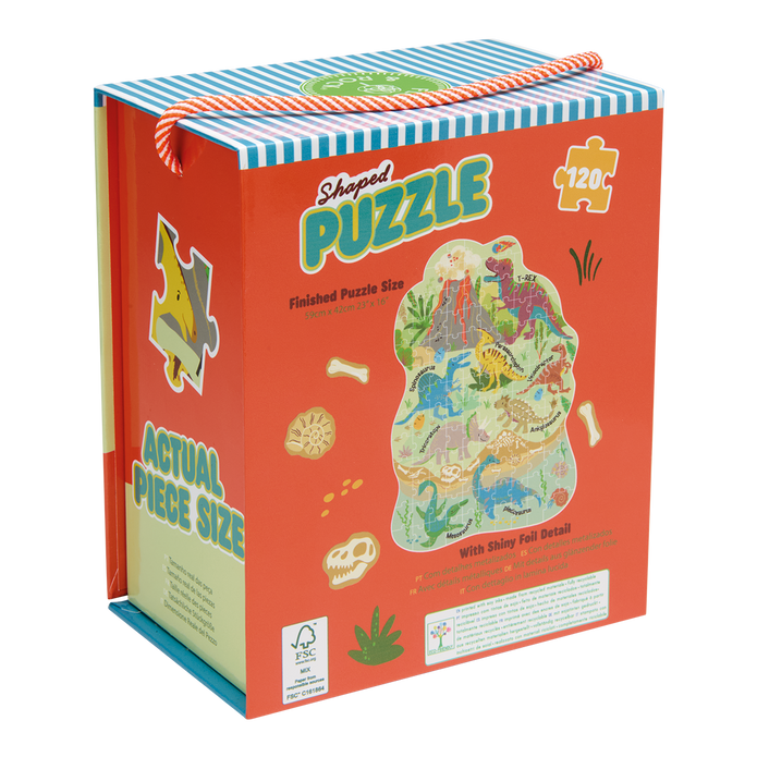 Dino 120pc Shaped Puzzle