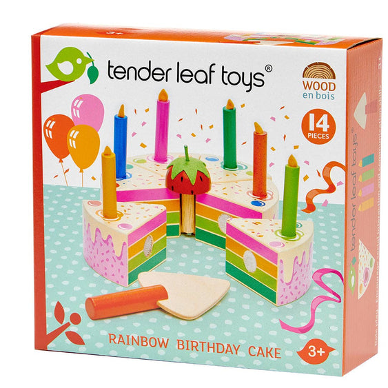 Tender Leaf Rainbow Birthday Cake