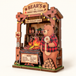 DIY Light-Up Bear's Smoky BBQ Stand Fridge Magnet Kit