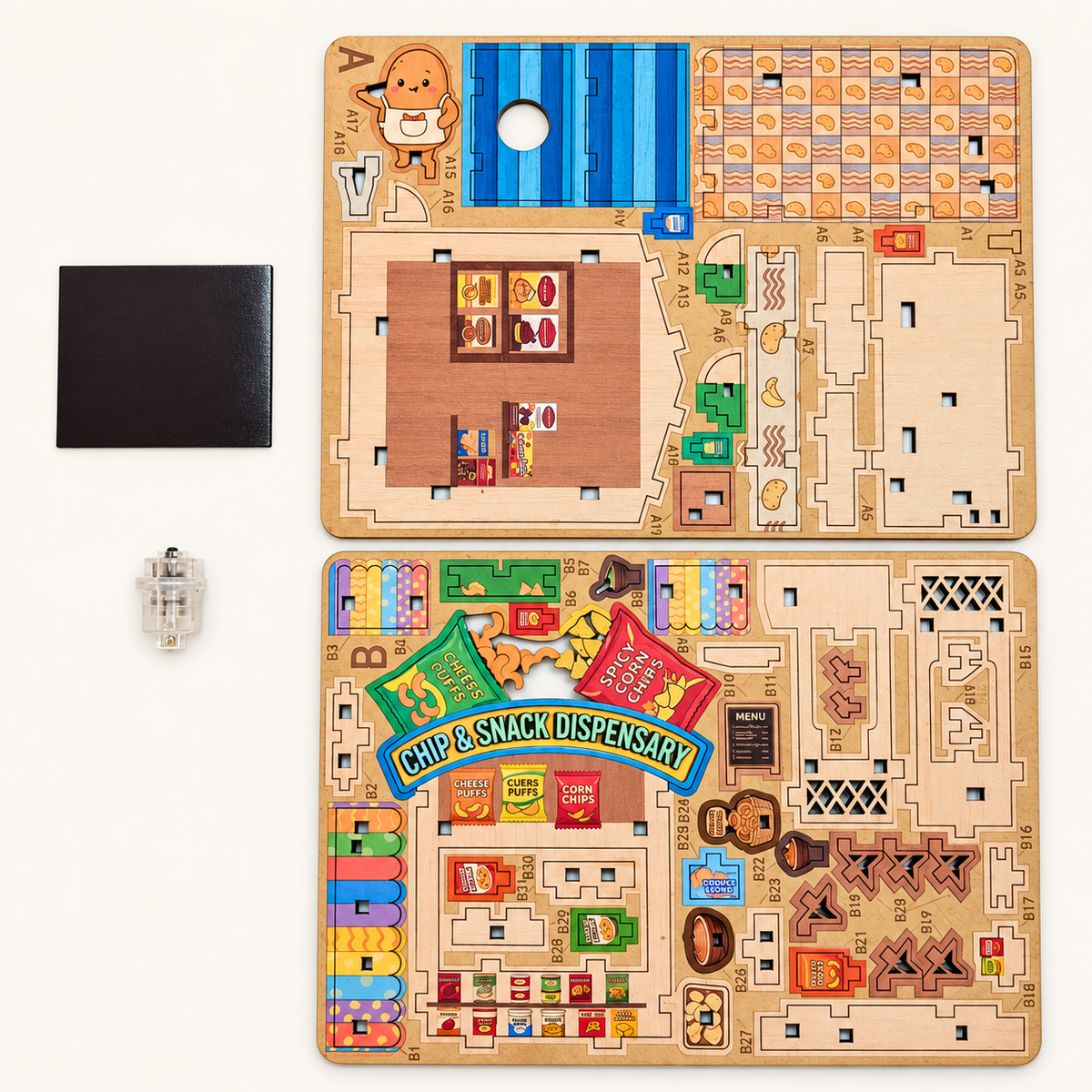 DIY Light-Up Chip & Snack Dispensary Fridge Magnet Kit