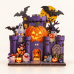 DIY Light-Up Halloween Haunted Castle Fridge Magnet Kit