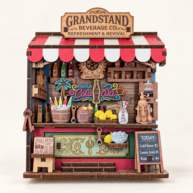 DIY Light-Up Grandstand Beverage Stand Fridge Magnet Kit