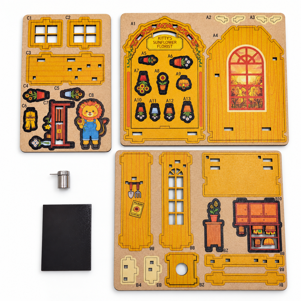 DIY Light-Up Sunflower Florist Fridge Magnet Kit