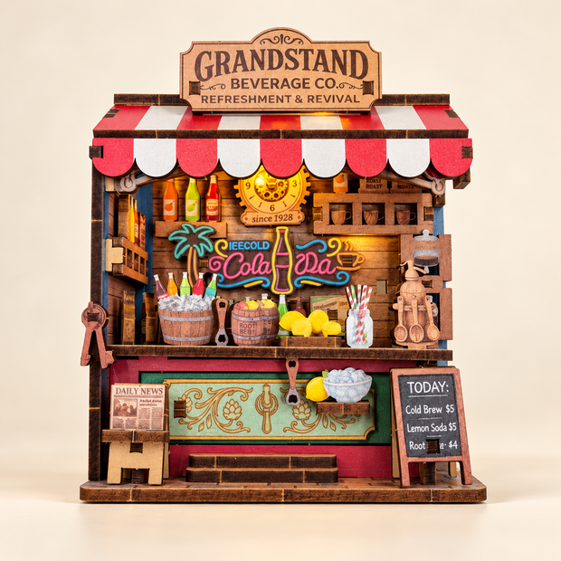 DIY Light-Up Grandstand Beverage Stand Fridge Magnet Kit