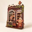DIY Light-Up Gingerbread Bakery Fridge Magnet Kit