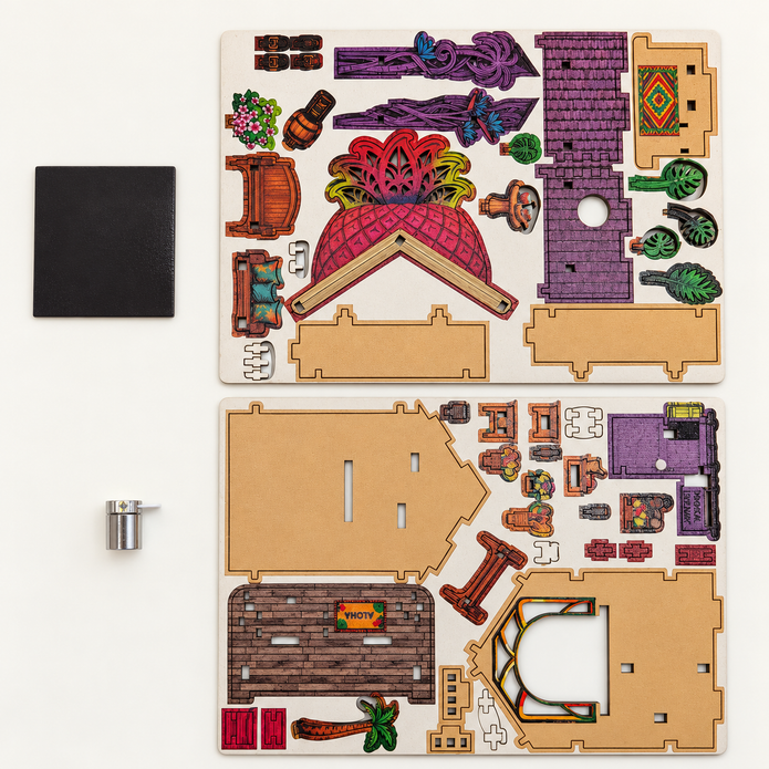 DIY Light-Up Tropical Hideaway Pineapple Fridge Magnet Kit