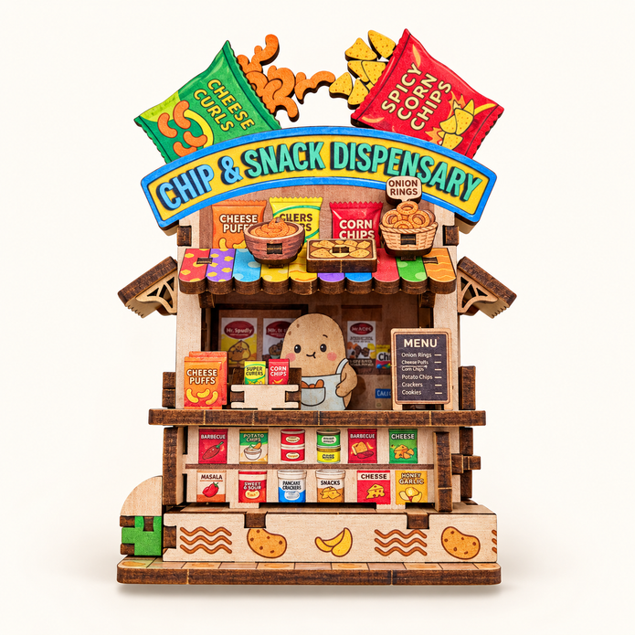 DIY Light-Up Chip & Snack Dispensary Fridge Magnet Kit
