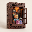 DIY Light-Up Teddy Bear Café Window Fridge Magnet Kit