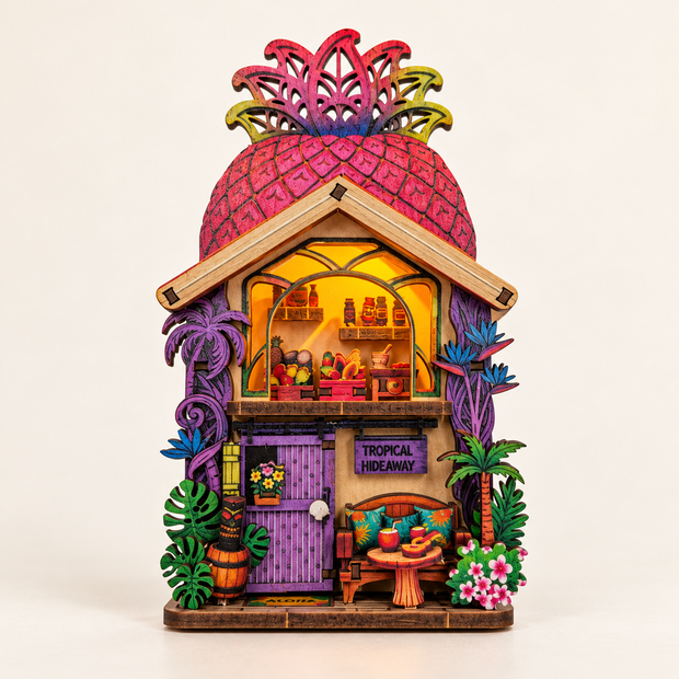 DIY Light-Up Tropical Hideaway Pineapple Fridge Magnet Kit