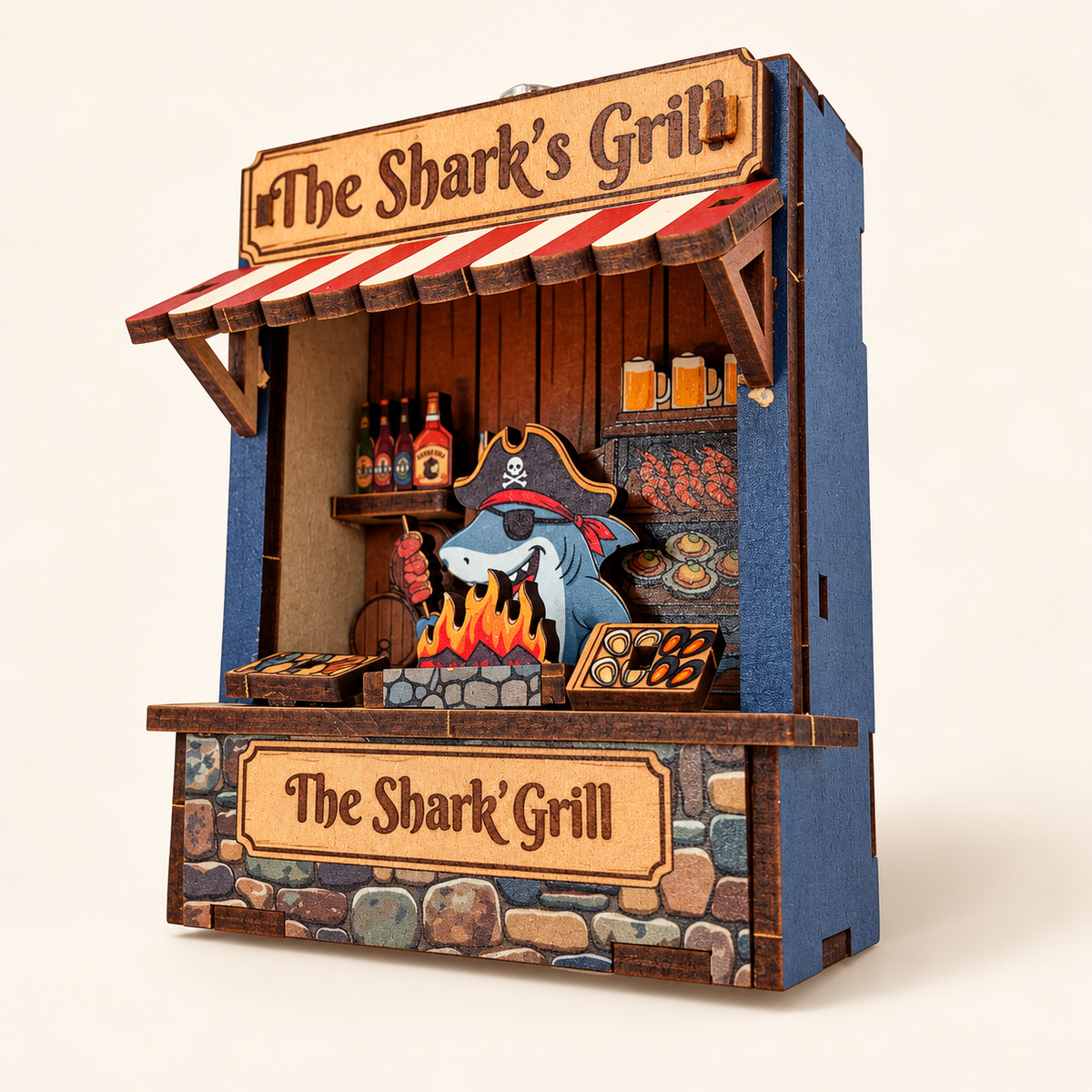 DIY Light-Up The Shark's Grill Fridge Magnet Kit