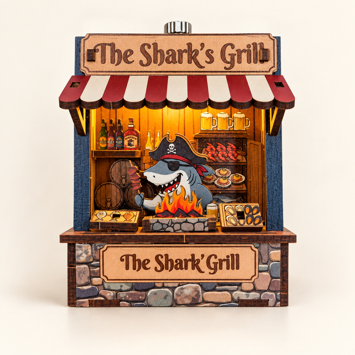 DIY Light-Up The Shark's Grill Fridge Magnet Kit
