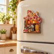 DIY Light-Up Cat Hot Dog Stand Fridge Magnet Kit