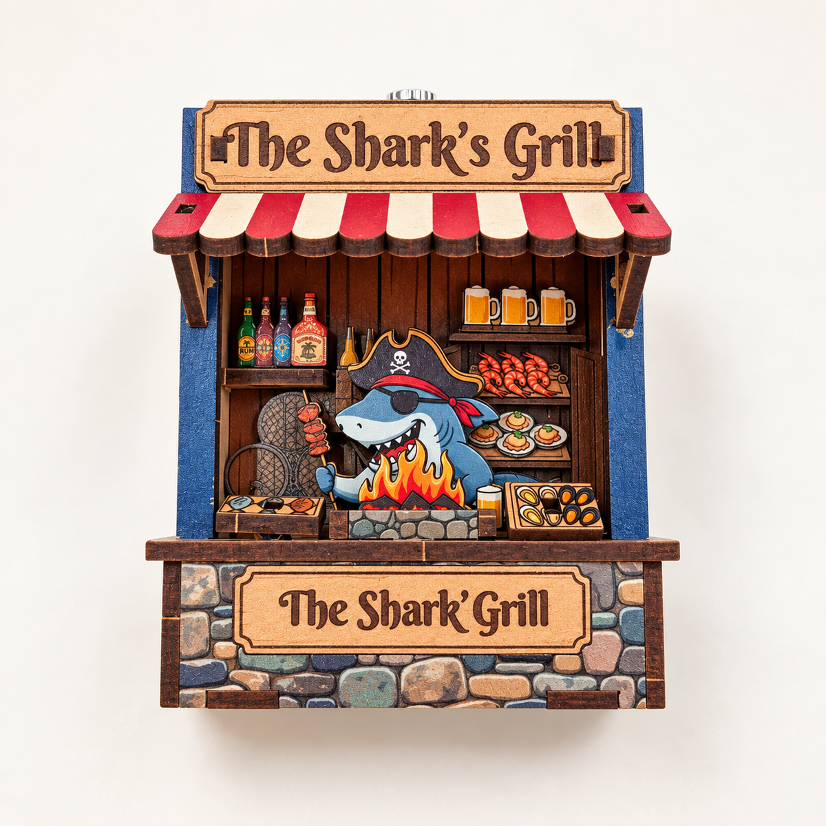 DIY Light-Up The Shark's Grill Fridge Magnet Kit