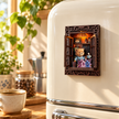 DIY Light-Up Teddy Bear Café Window Fridge Magnet Kit