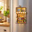 DIY Light-Up Bear Coffee Shop Fridge Magnet Kit