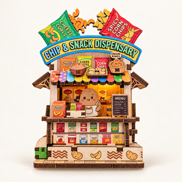 DIY Light-Up Chip & Snack Dispensary Fridge Magnet Kit