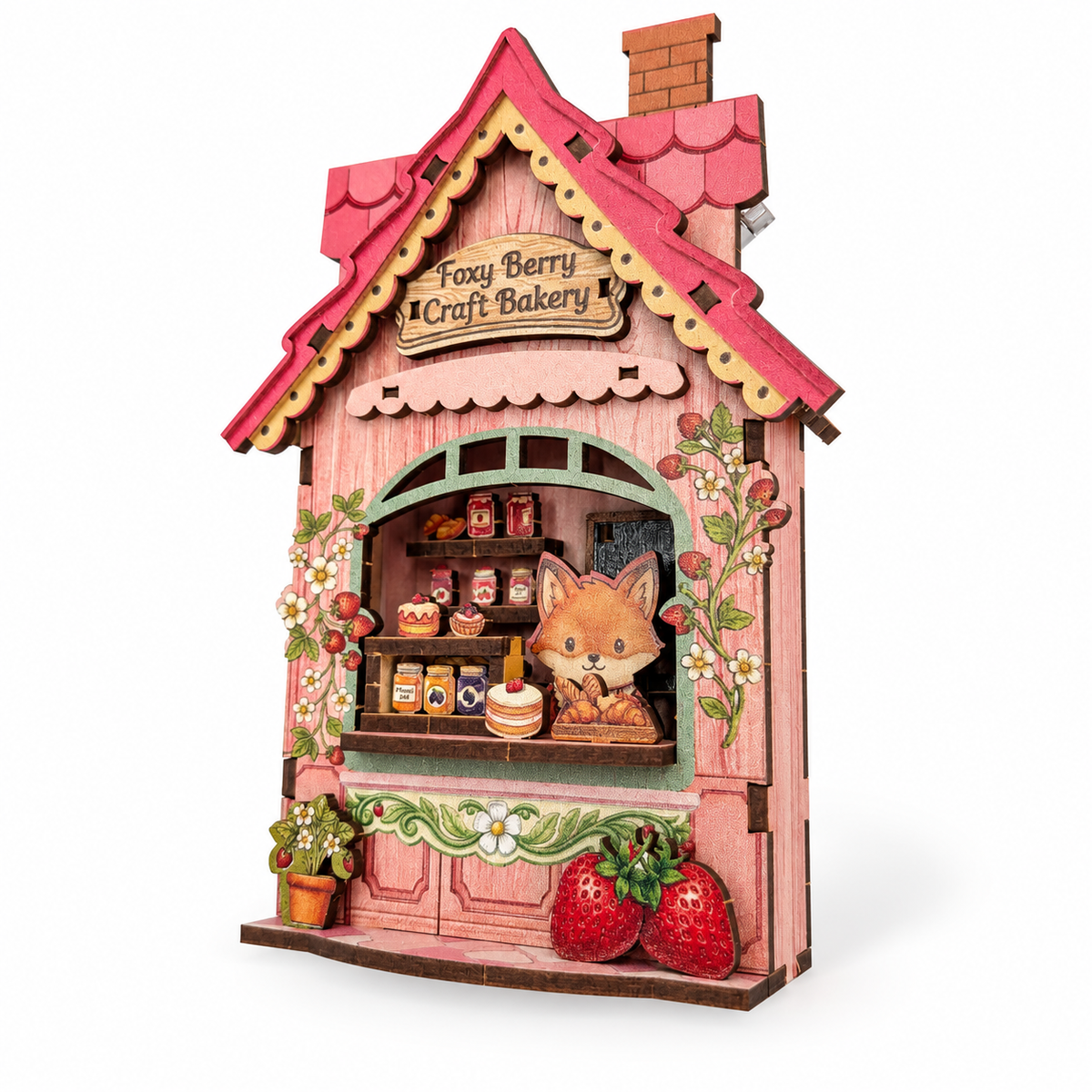 DIY Light-Up Foxy Berry Bakery Fridge Magnet Kit