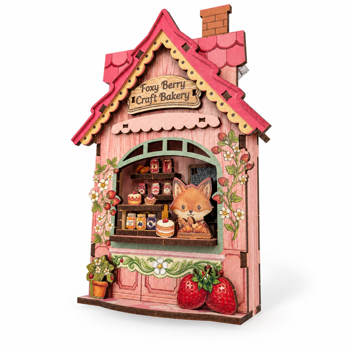 DIY Light-Up Foxy Berry Bakery Fridge Magnet Kit