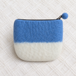 Galloping Pony Felt Coin Purse two-tone back