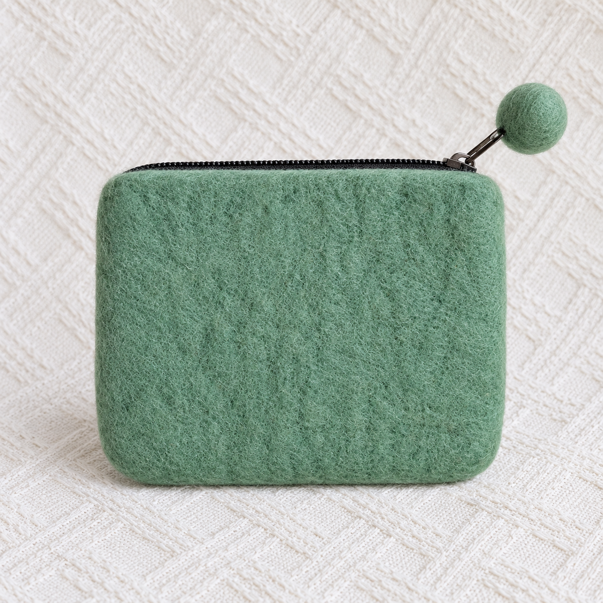 Mountain Sheep Felt Coin Purse plain back
