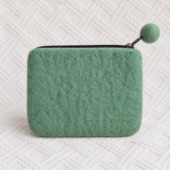Mountain Sheep Felt Coin Purse plain back